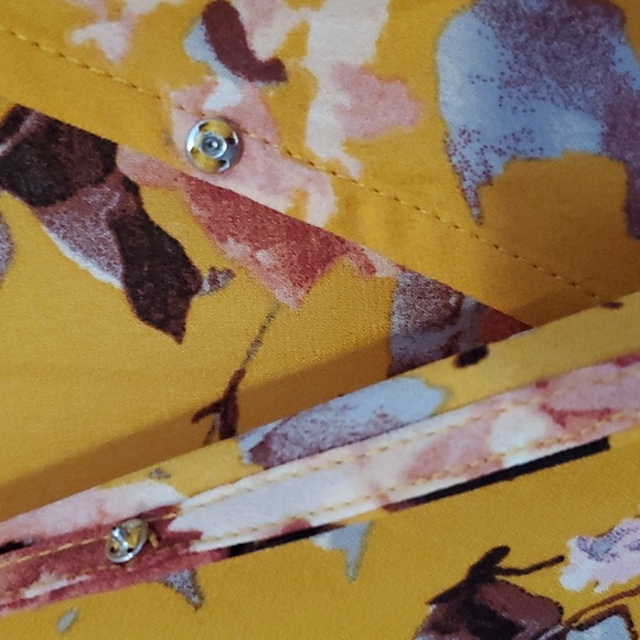 Rokoko Wrap Maxi Dress Yellow Floral NWT - Picture 3 of 8